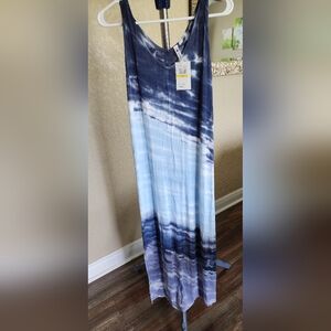 Blue Tie-Dye Fabric